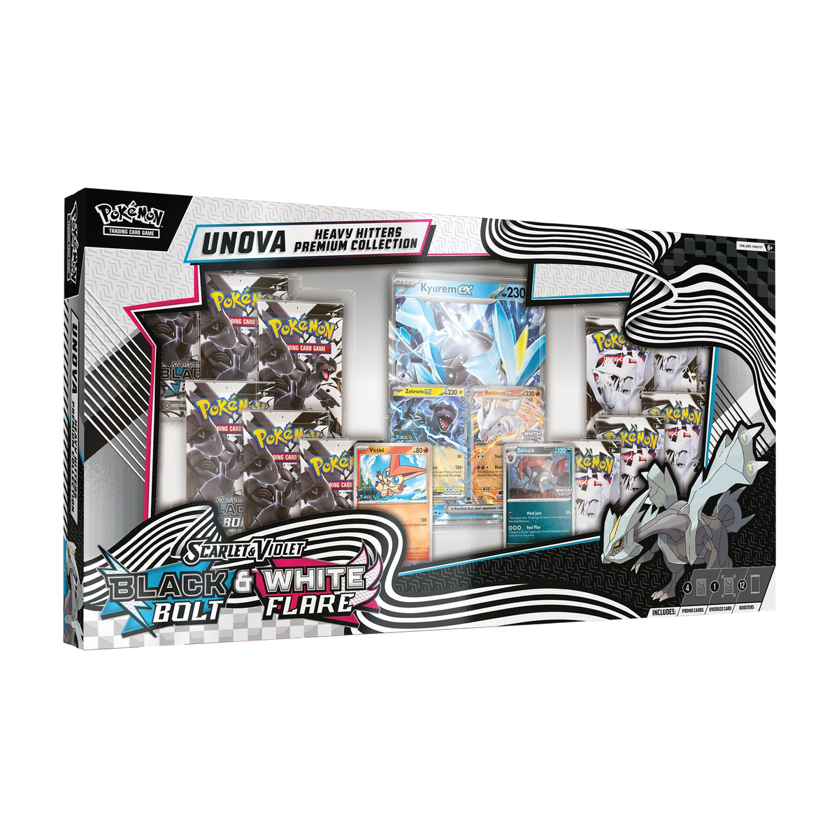 Black Bolt & White Flare Unova Zwaargewichten Premium Collectie – Costco Exclusief