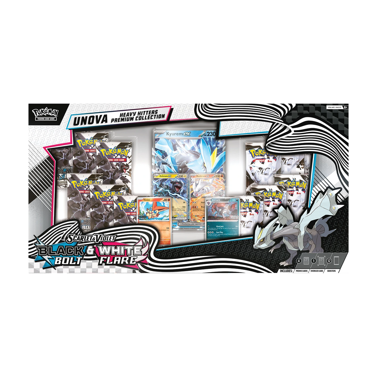 Black Bolt & White Flare Unova Zwaargewichten Premium Collectie – Costco Exclusief