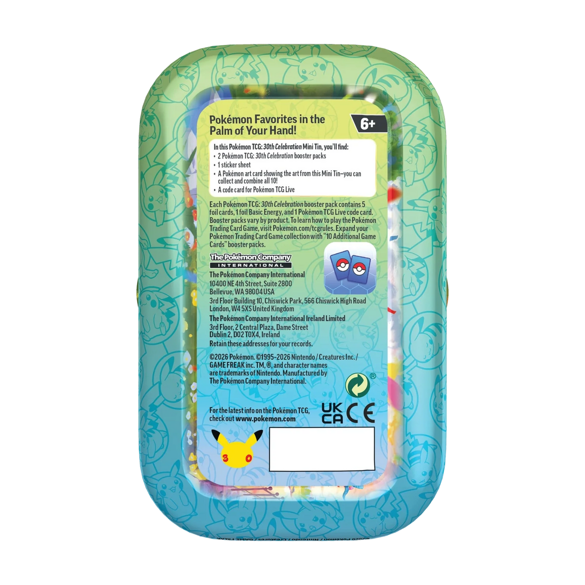 30th Celebration Mini Tin (Engelse editie)