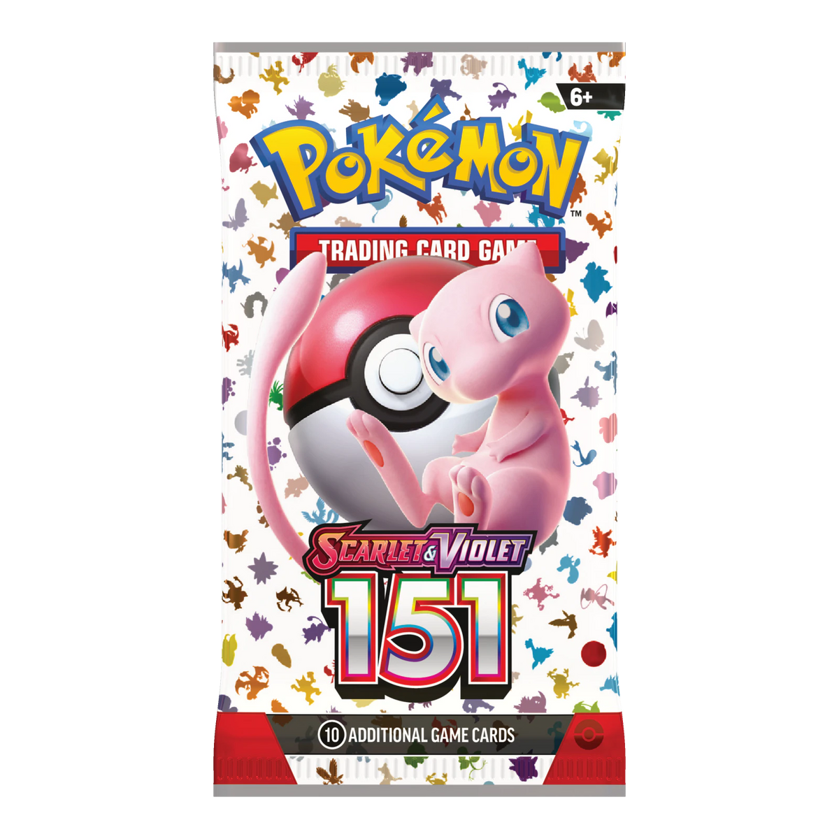 151 Booster Pack – Engelse verpakking, artwork Mew
