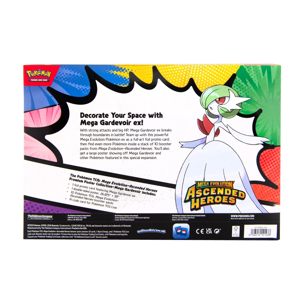 Ascended Heroes Premium Poster Collection Mega Gardevoir Ex – achterkant