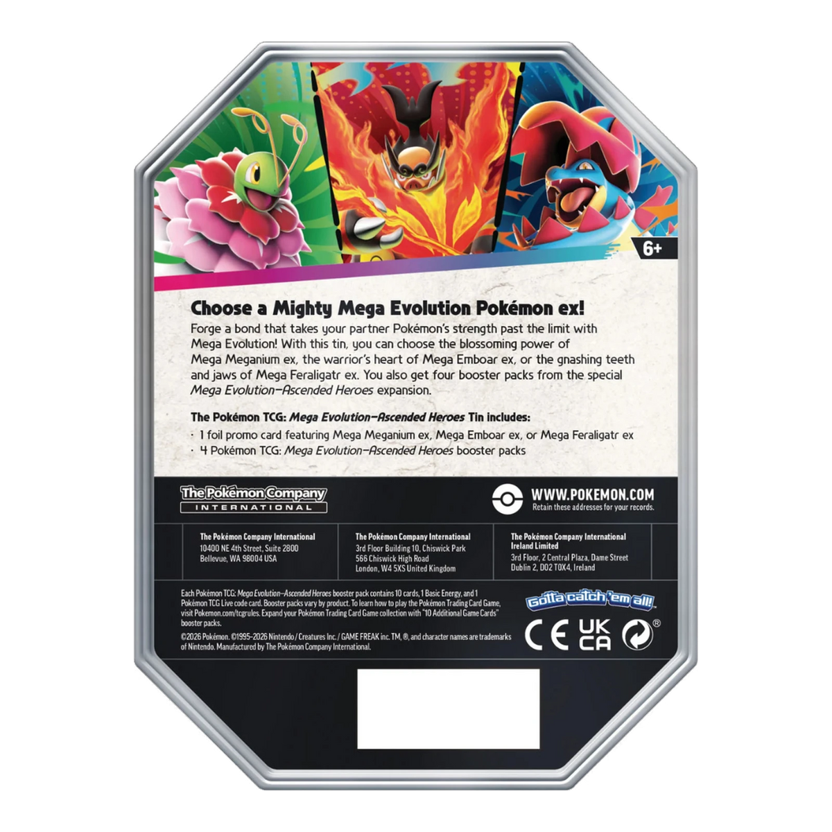 Ascended Heroes Tin 4 Packs – achterkant