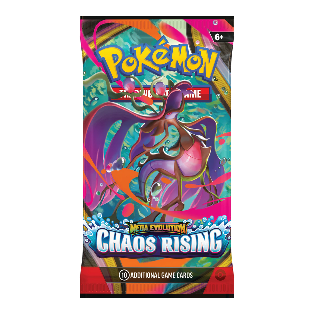 Chaos Rising Booster Pack – Engelse verpakking, artwork Mega Dragalge