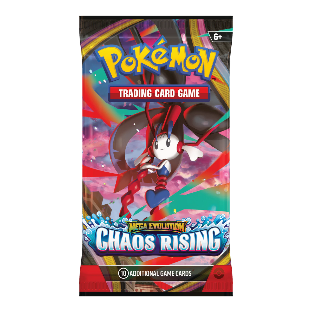 Chaos Rising Booster Pack – Engelse verpakking, artwork Mega Floette