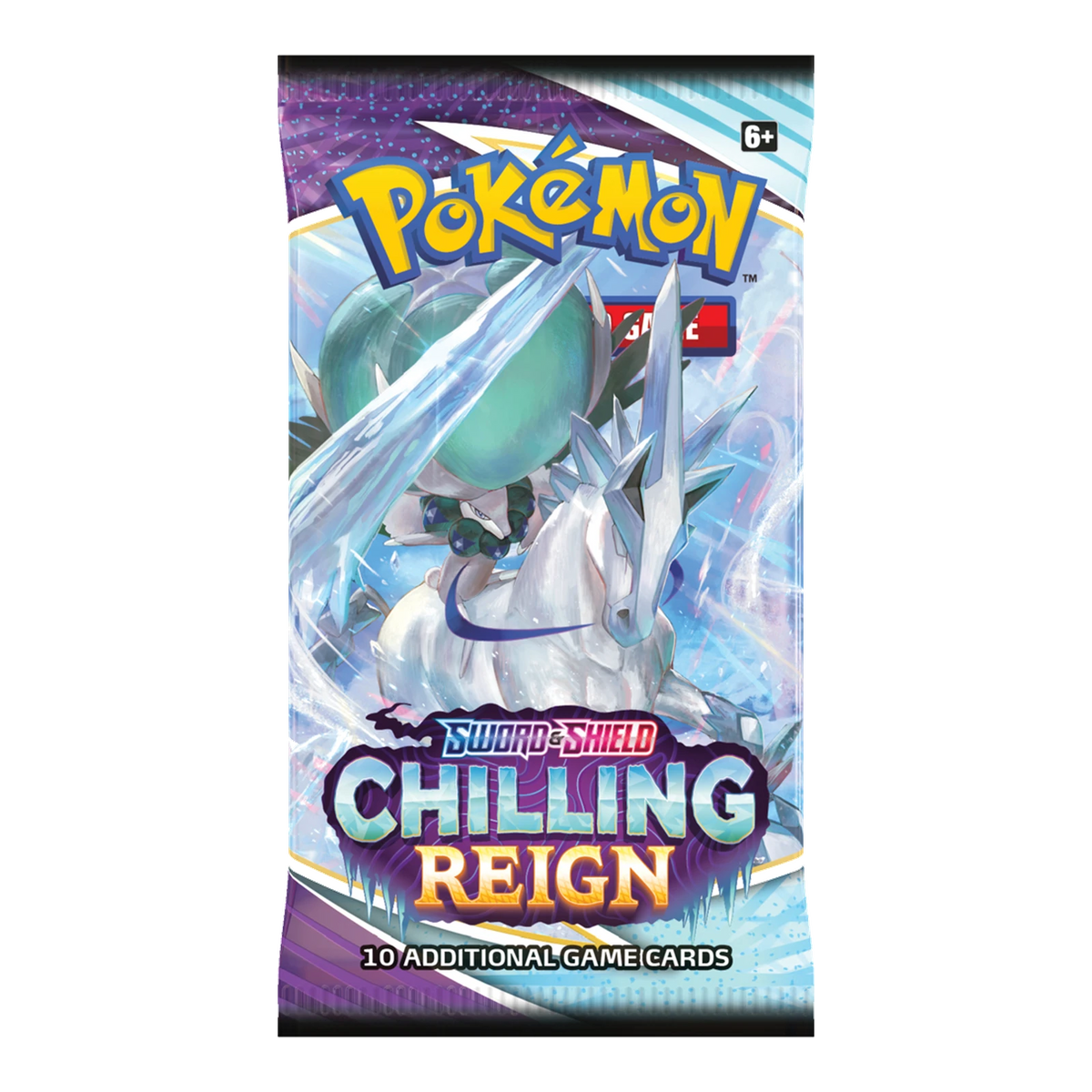 Chilling Reign Booster Pack – voorkant, artwork ice-rider-calyrex (verpakking kan variëren)