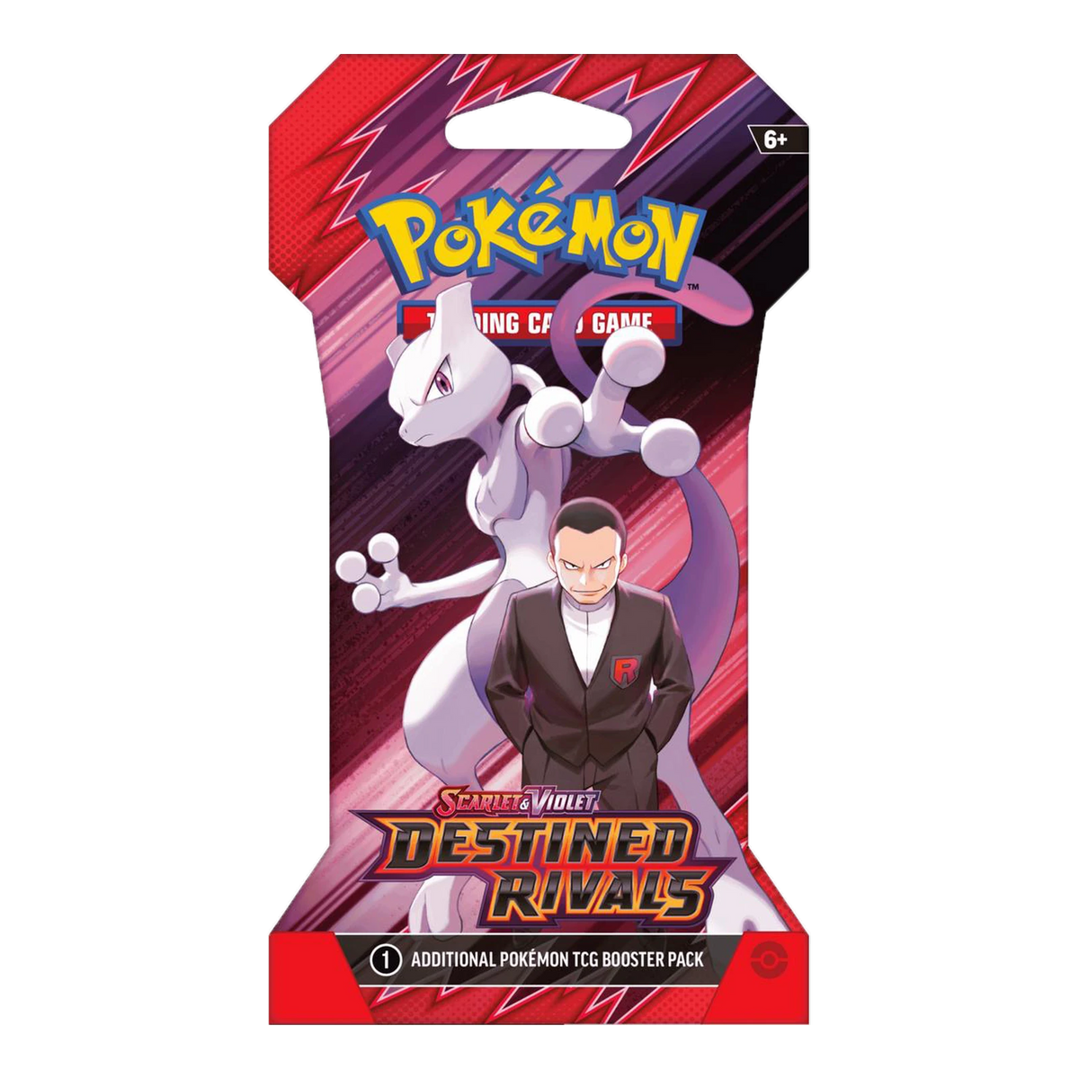 Destined Rivals Sleeved Booster Pack – Engelse verpakking, artwork Sleeved Giovanni Mewtwo
