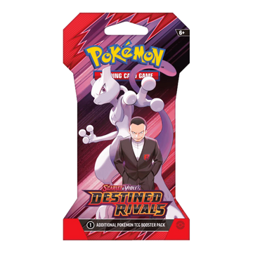 Destined Rivals Sleeved Booster Pack – Engelse verpakking, artwork Sleeved Giovanni Mewtwo