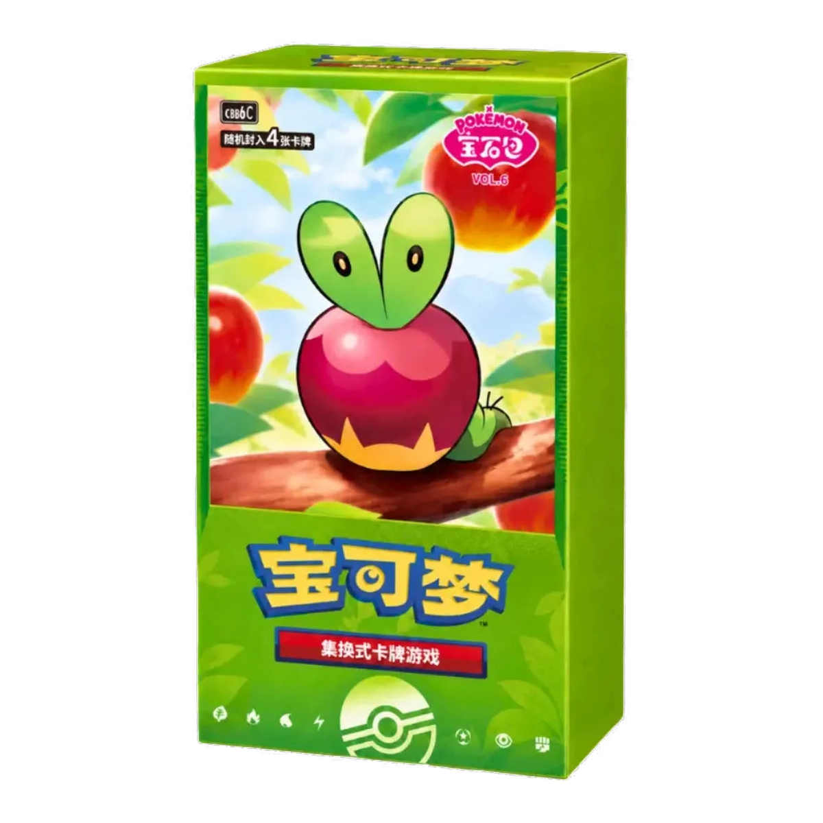 Gem Pack Vol. 6 Booster Box [CBB6C] – Vereenvoudigd Chinees Pokémon – voorkant en rechterzijkant
