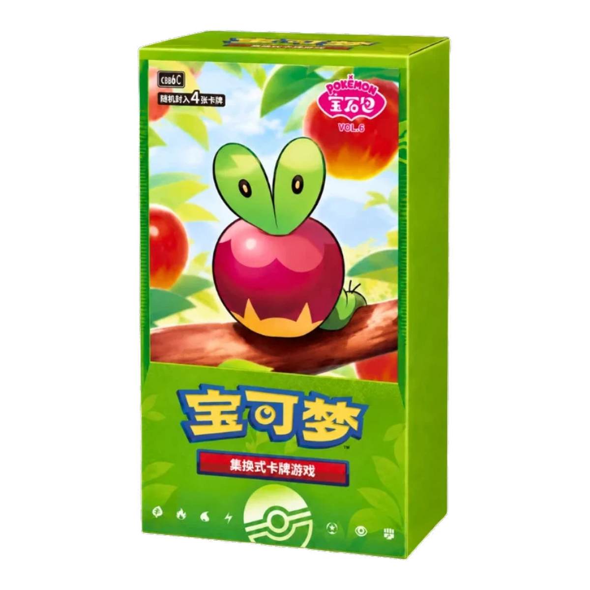 Gem Pack Vol. 6 Booster Box [CBB6C] – Vereenvoudigd Chinees Pokémon – voorkant en linkerzijkant