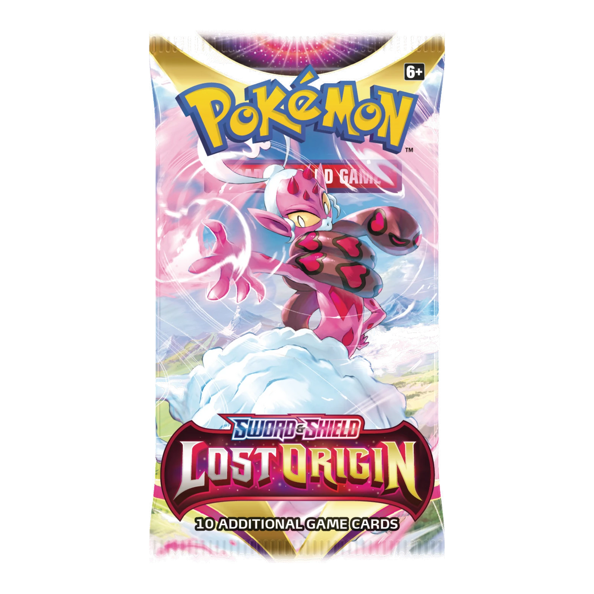 Lost Origin Booster Pack – Engelse verpakking, artwork Enamorus
