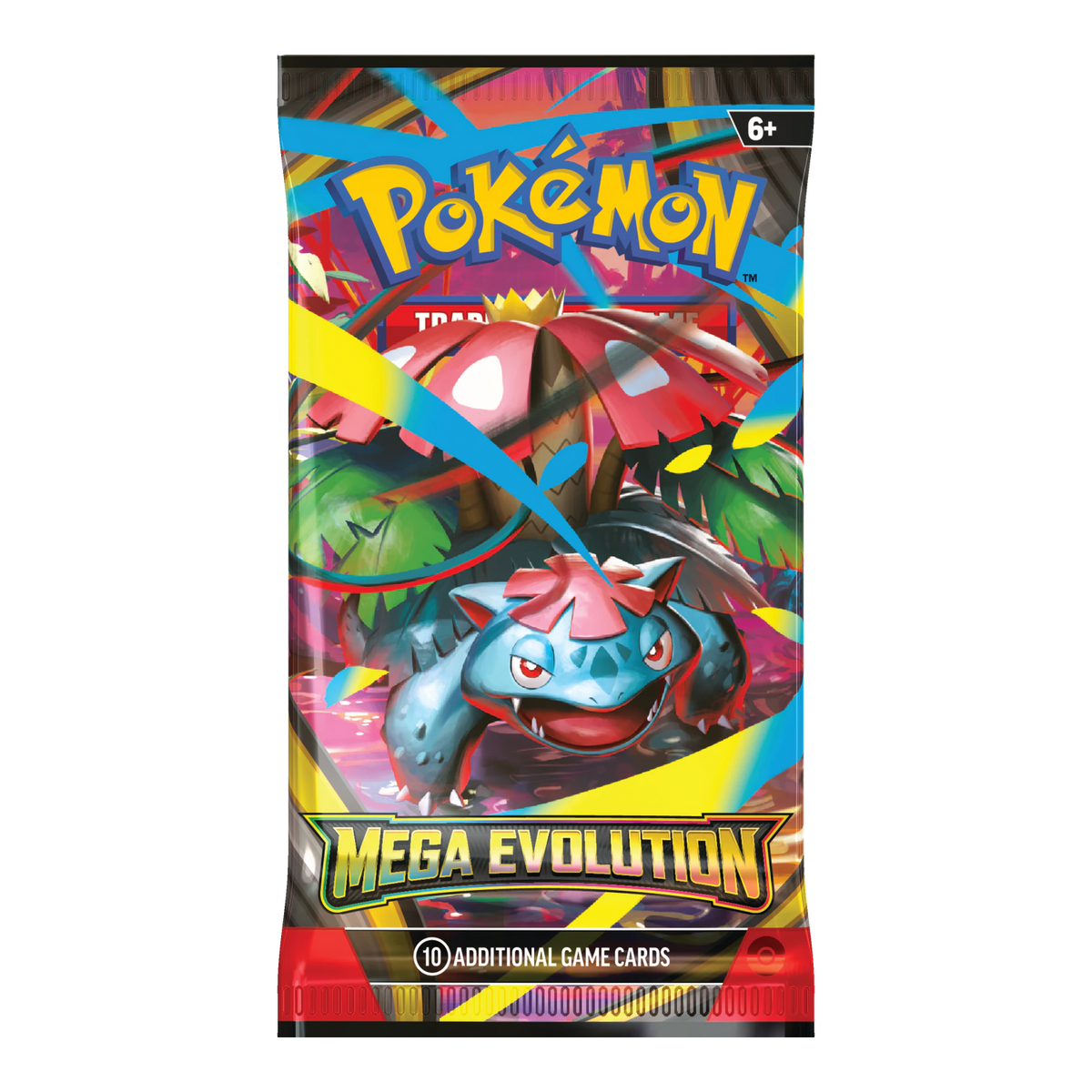 Mega Evolution Booster Pack – Engelse verpakking, artwork Mega Venusaur