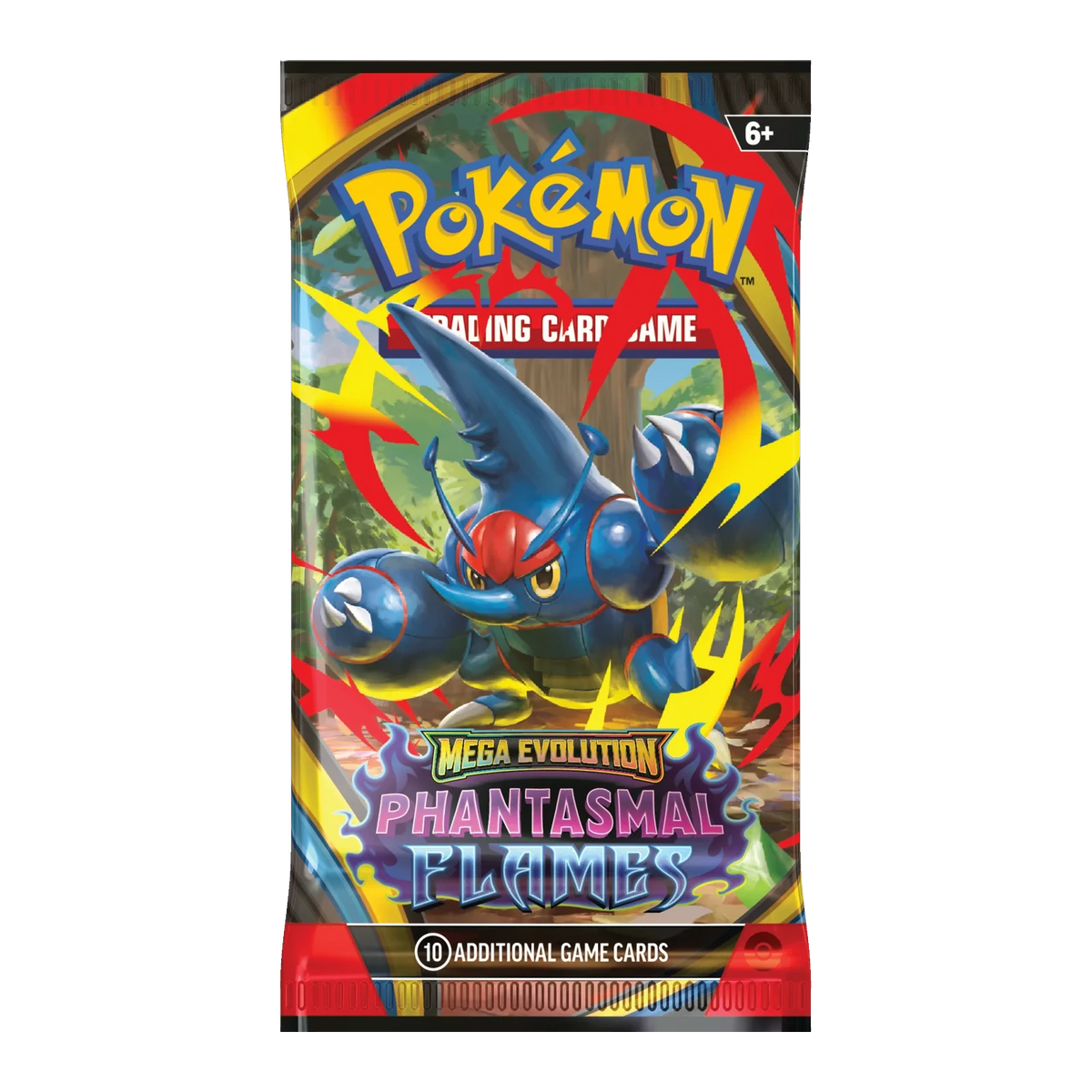 Mega Evolution Phantasmal Flames Booster Box – boosterpack, artwork Mega Heracross (verpakking kan variëren)