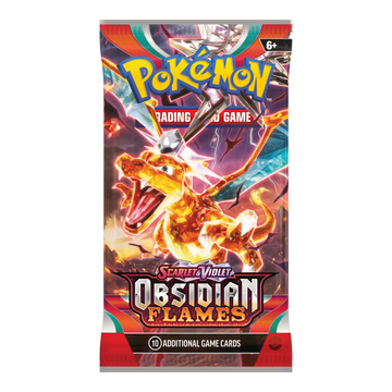 Obsidian Flames Booster Pack – Engelse verpakking, artwork Charizard