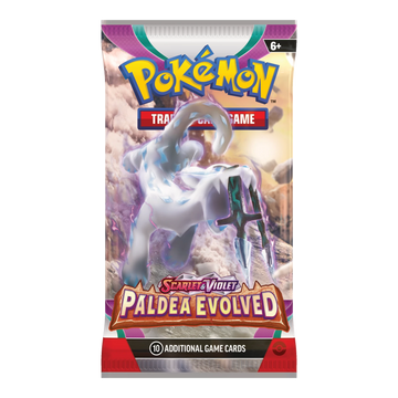 Paldea Evolved Booster Pack – Engelse verpakking, artwork Chien Pao