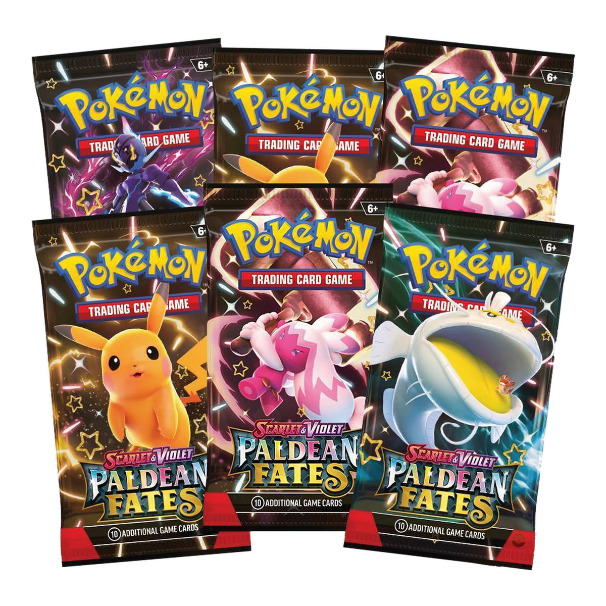 Paldean Fates Booster Bundle – inhoud: 6 boosterpacks
