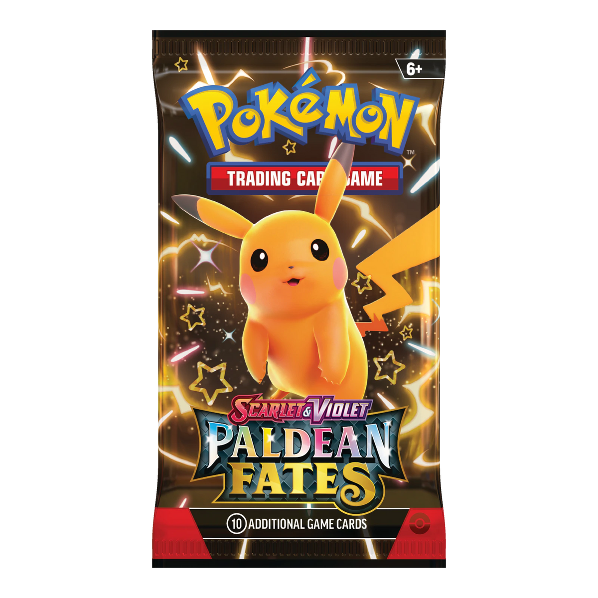 Paldean Fates Booster Bundle – boosterpack, artwork Pikachu (verpakking kan variëren)
