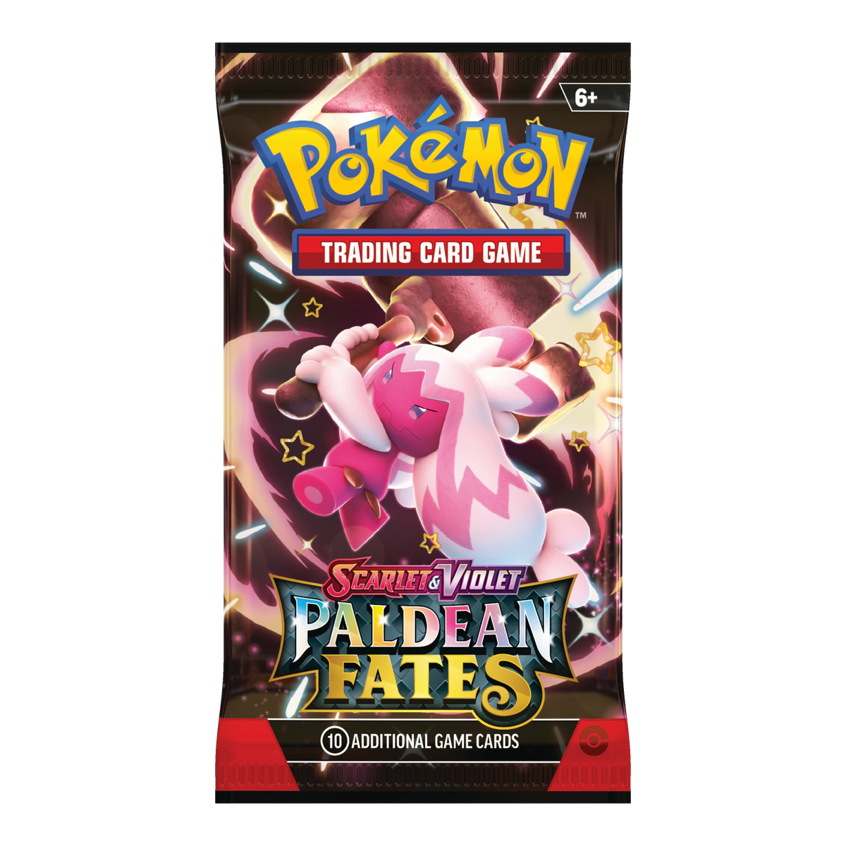 Paldean Fates Booster Pack – Engelse verpakking, artwork Tinkaton