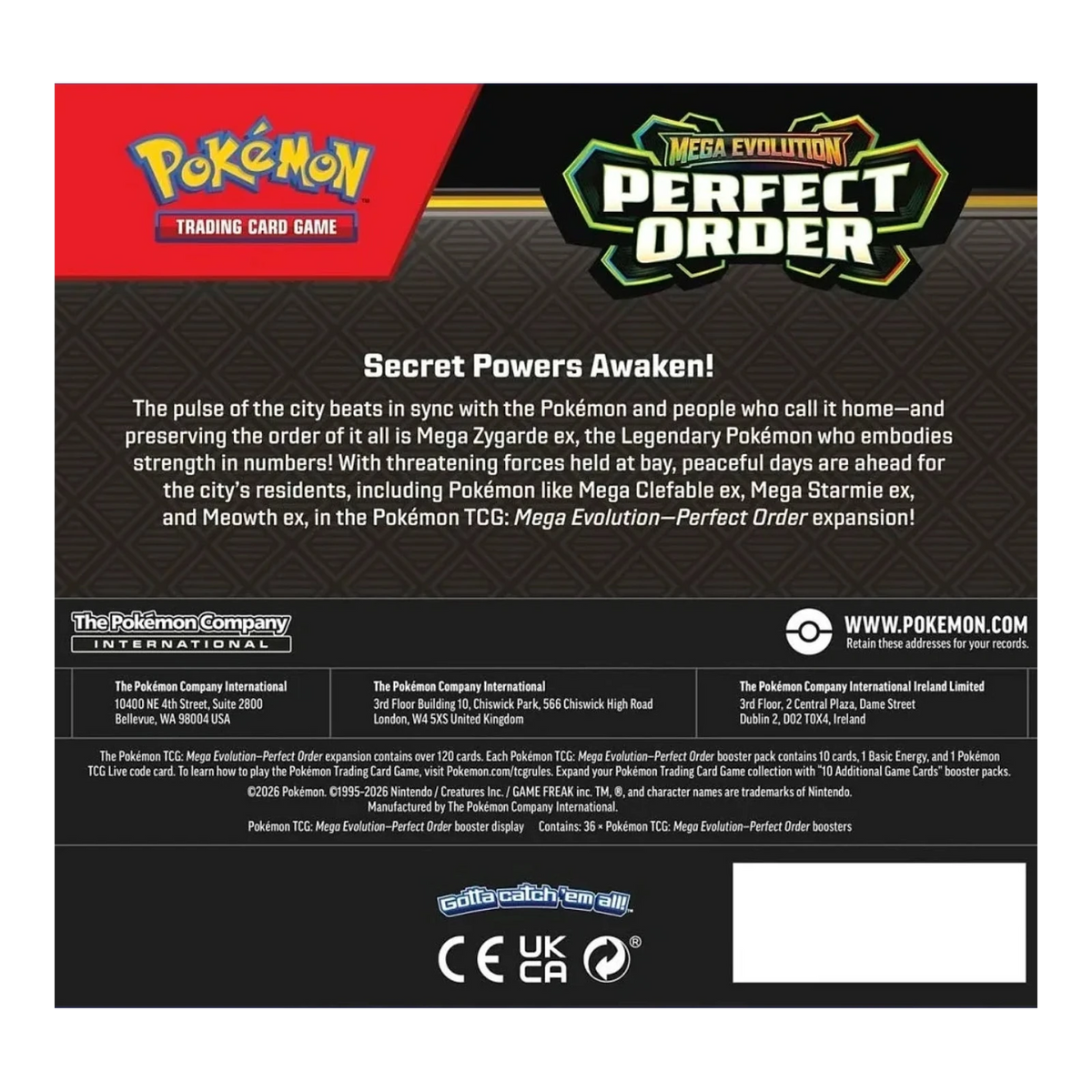 Perfect Order Booster Box – achterkant