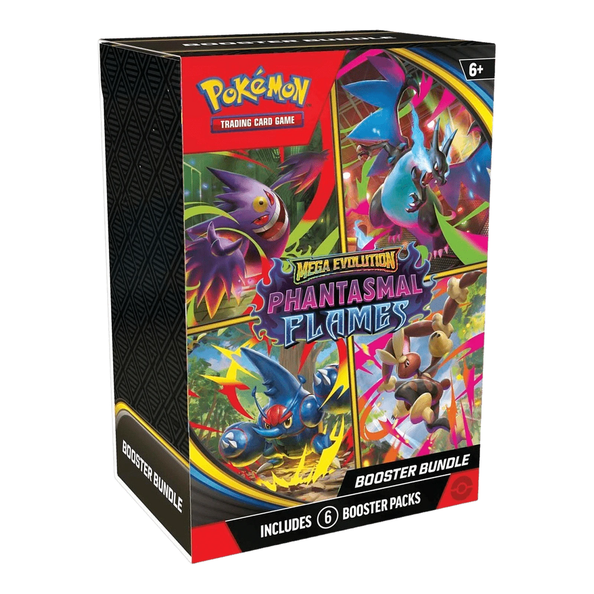 Phantasmal Flames Booster Bundle – voorkant en linkerzijkant