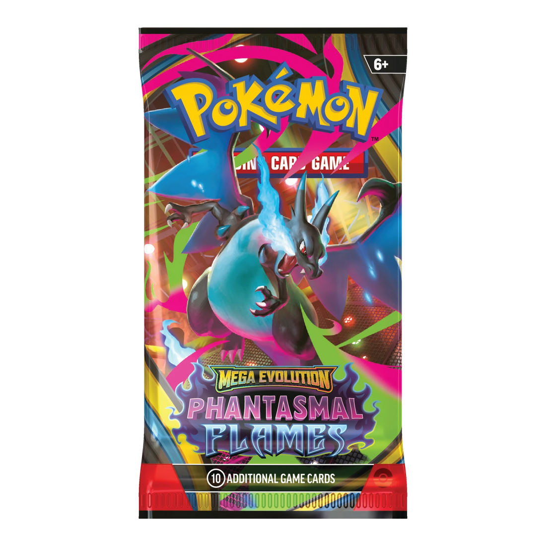 Phantasmal Flames Booster Pack – Engelse verpakking, artwork Mega Charizard X