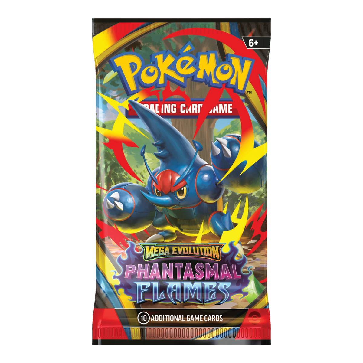 Phantasmal Flames Booster Pack – Engelse verpakking, artwork Mega Heracross