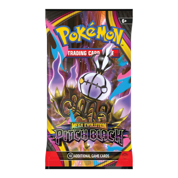 Pitch Black Booster Pack – Engelse verpakking, artwork Mega Chandelure