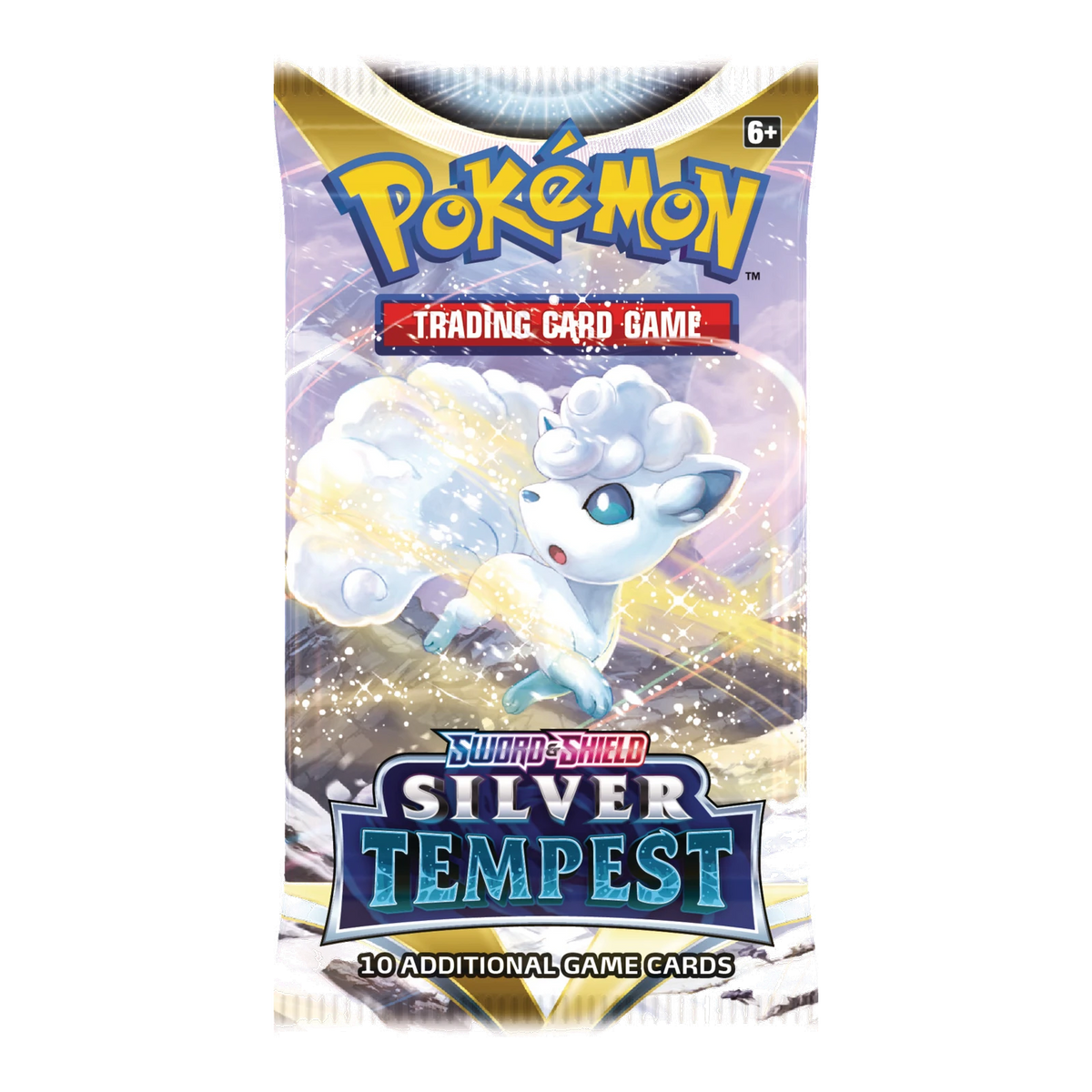 Silver Tempest Booster Pack – Engelse verpakking, artwork Alolan Vulpix