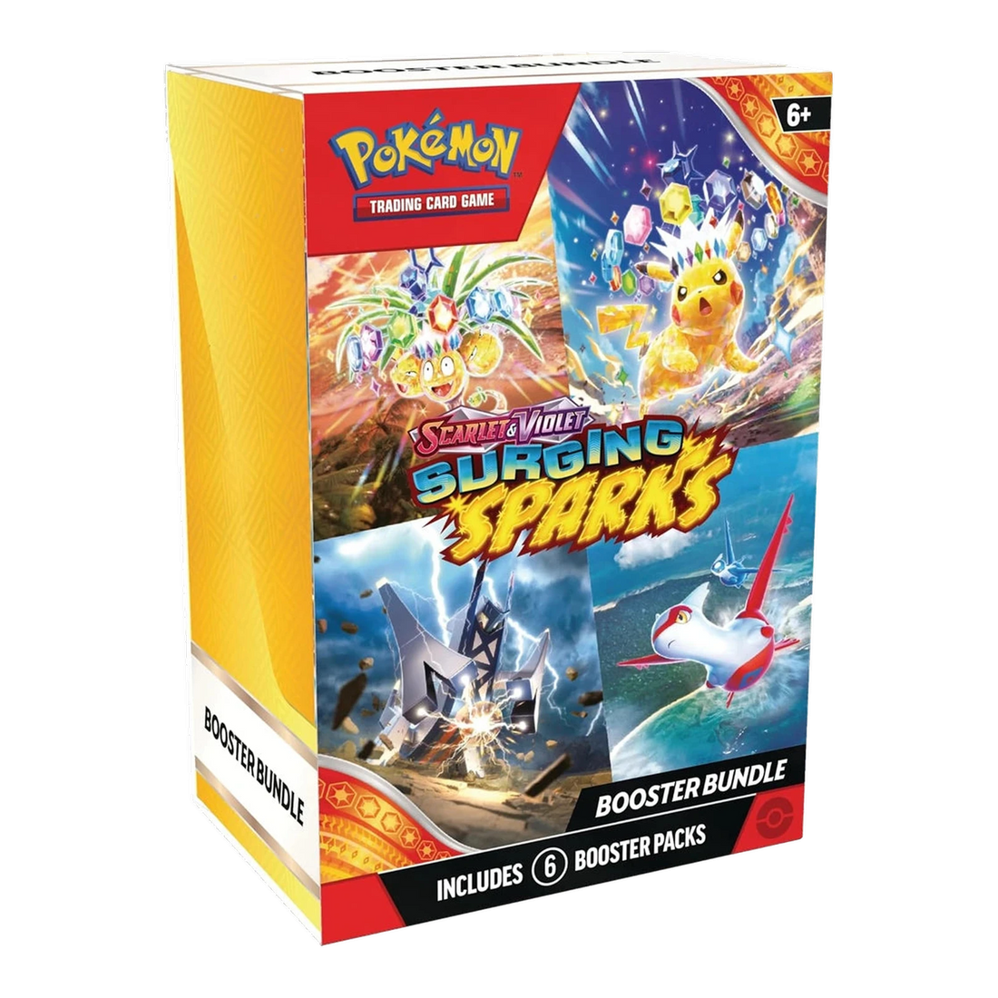 Surging Sparks Booster Bundle – voorkant en linkerzijkant