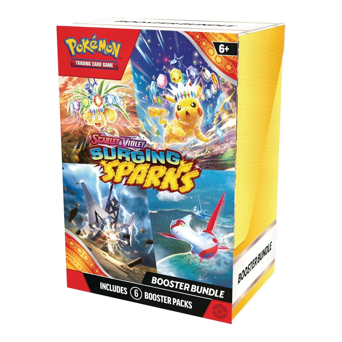 Surging Sparks Booster Bundle – voorkant en rechterzijkant