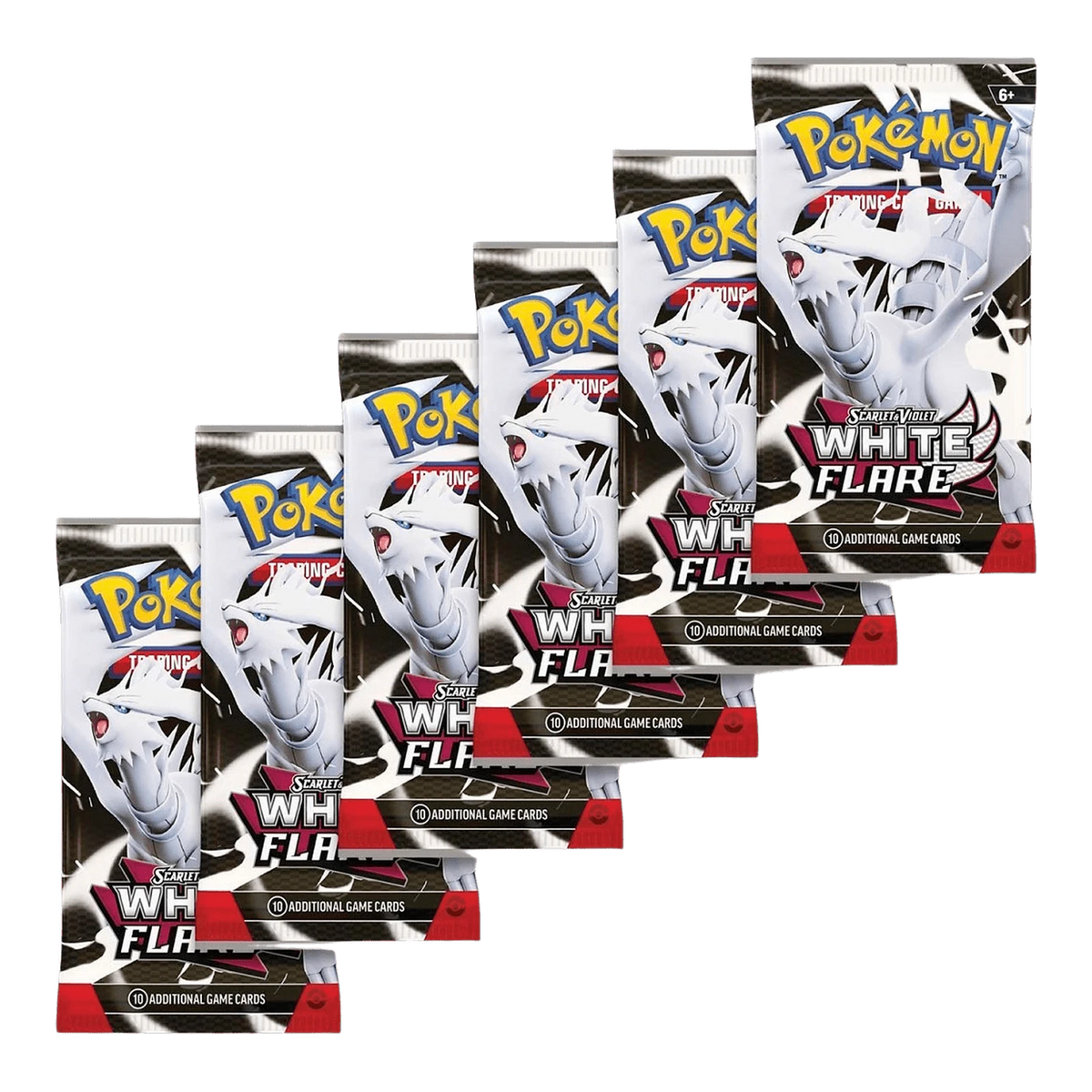 White Flare Booster Bundle – inhoud: 6 boosterpacks