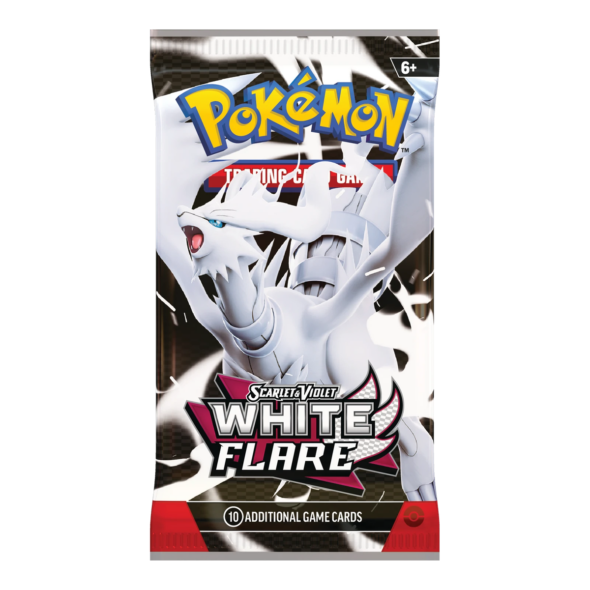 White Flare Booster Pack – Engelse verpakking, artwork Reshiram